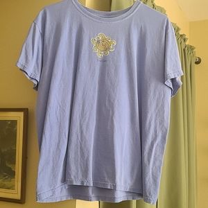 Baby blue thick and cozy t-shirt